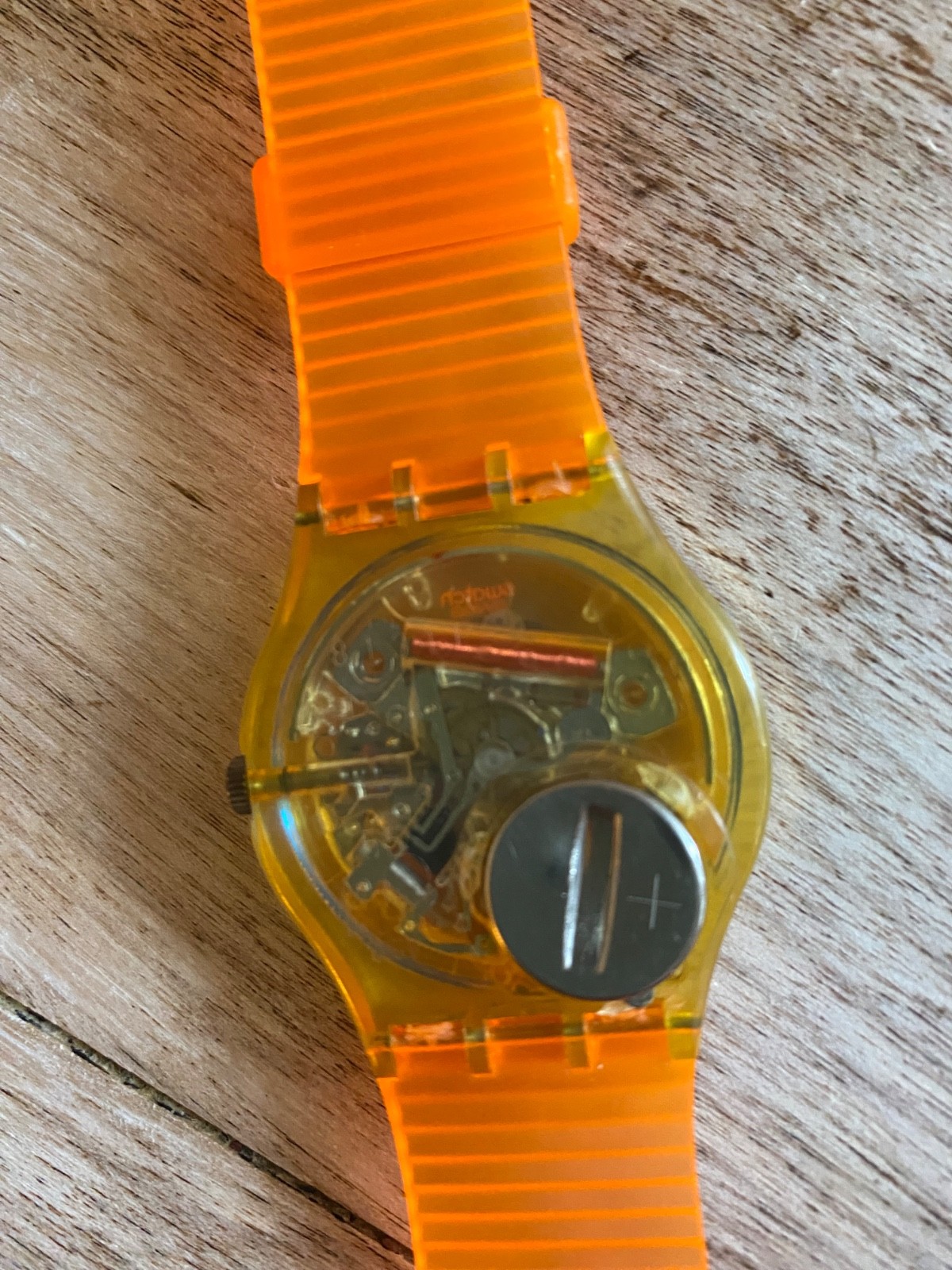 SWATCH -🇨🇭 DARK VADER – GK11O – 1988 ⚡️ – ⚡️New custom Strap [ 34mm ] WOW 🍊
