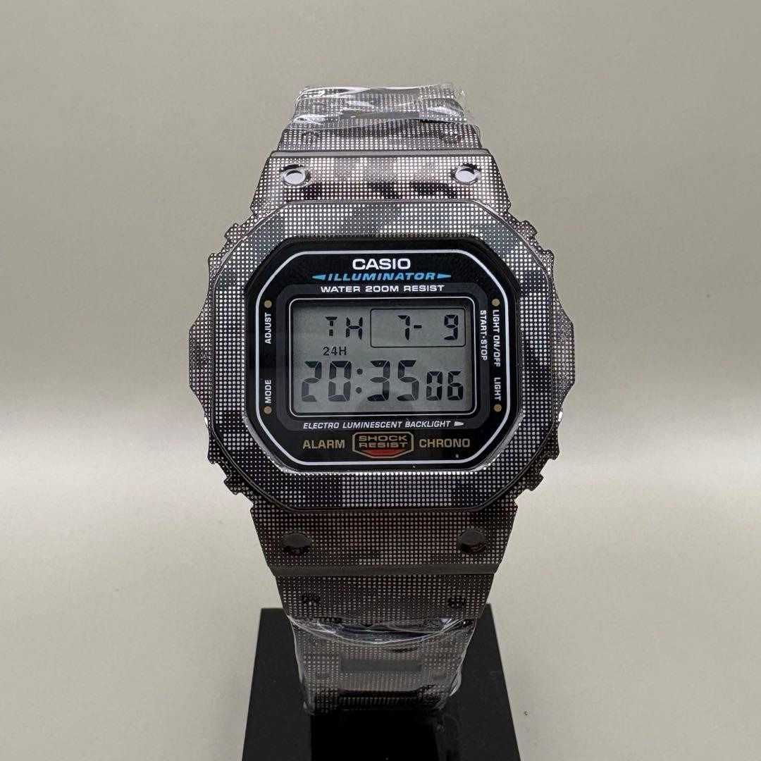 New battery included. CASIO G-SHOCK DW-5600E Camouflage Full Metal