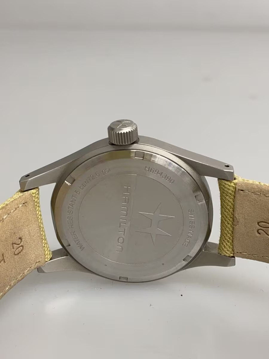 HAMILTON Hand wound Watch Analog Black Camel H694390 H600694100