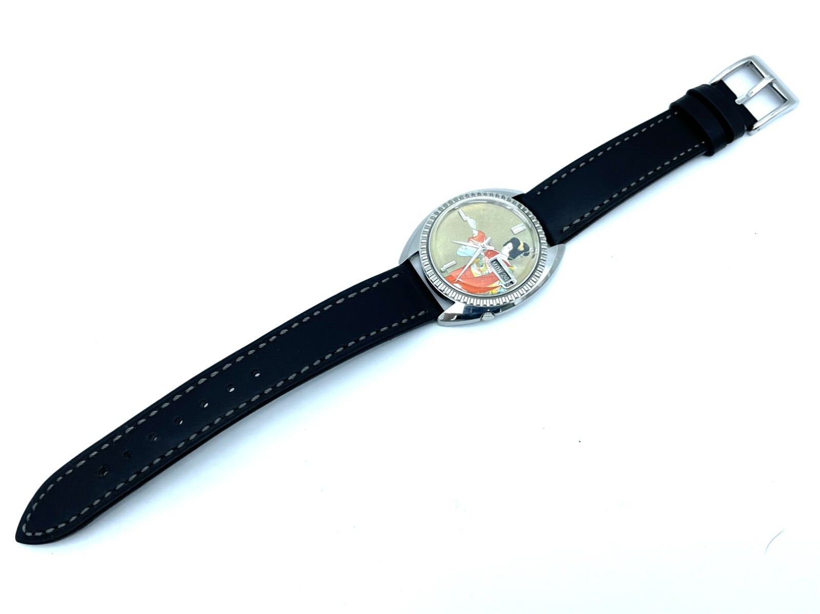 Vintage UKIYOE SEIKO 5 Automatic Watch New Glass Shouen Uemura Jonomai