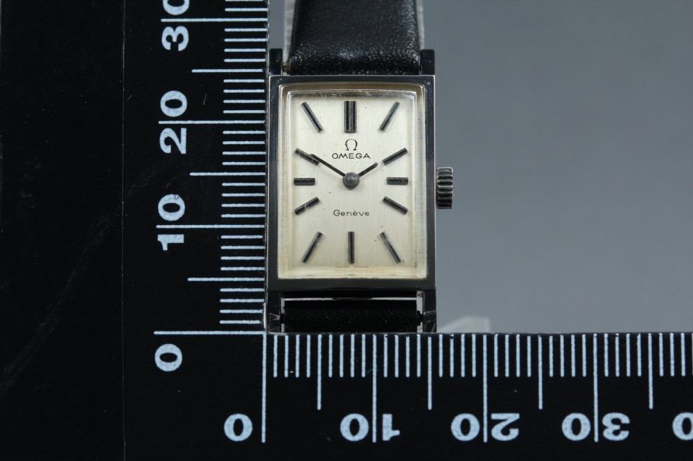 OMEGA Geneve 511.357 Cal.485 Silver Tank Rectangular Manual 15mm Ladies Watch