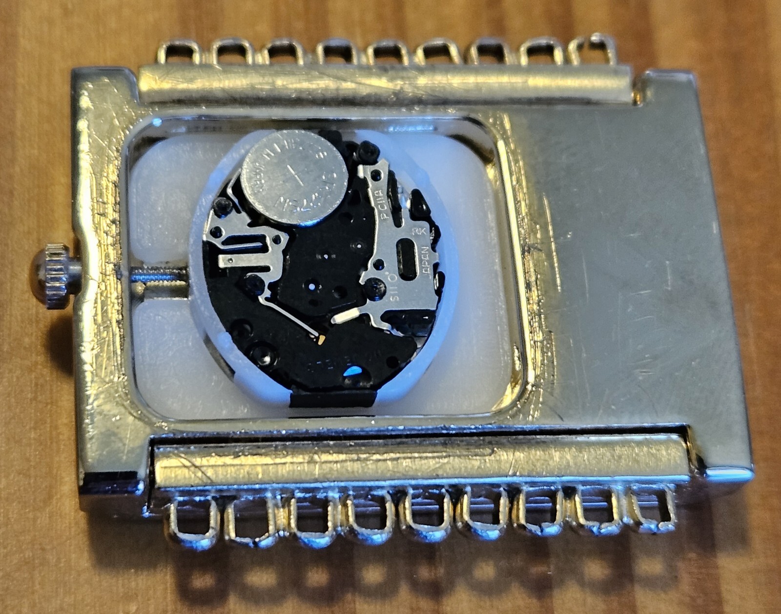 Paolo Gucci Rectangular Rare Vtg Ladies Watch Works But Needs Battery JE1
