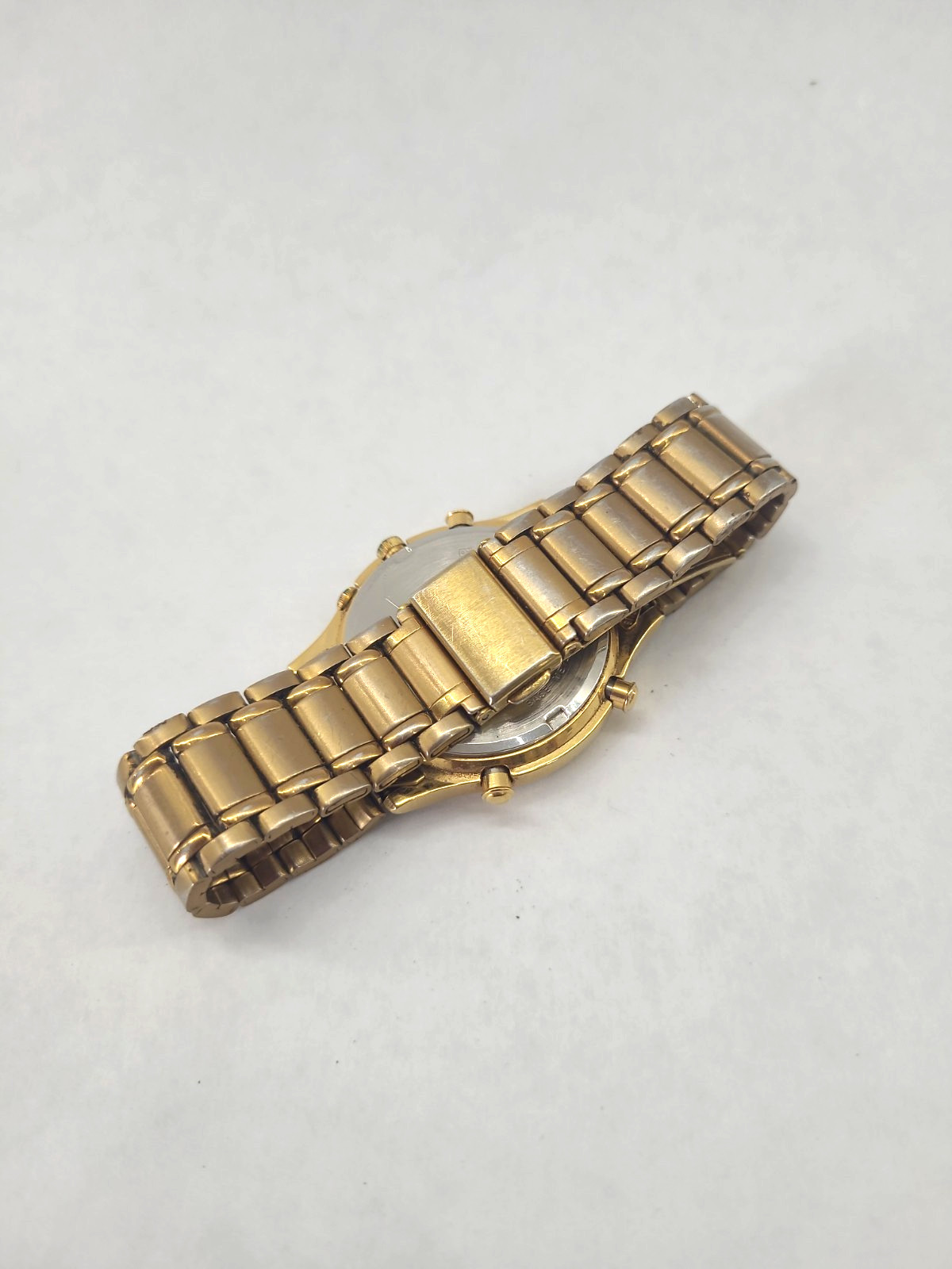 Vintage Seiko 5T52-6A29 World Timer GMT Alarm Gold Tone 37.5mm Watch