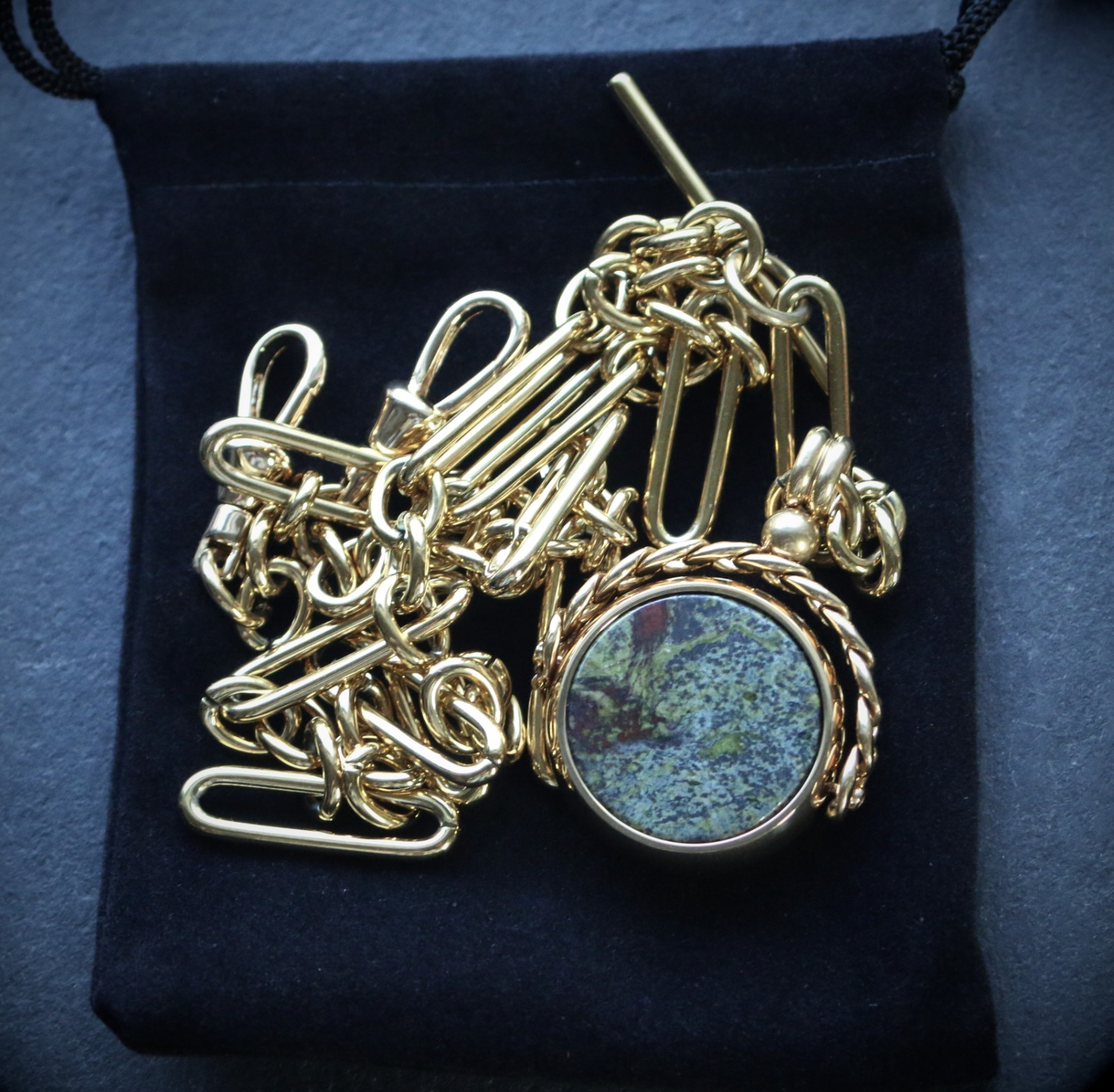 18k Gold Plated Trombone Pocket Watch Albert Chain – Peaky Blinders