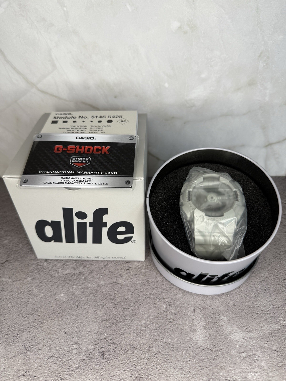 G-SHOCK Alife Witching Hour 51.2 mm White Resin Case with White Resin Strap…
