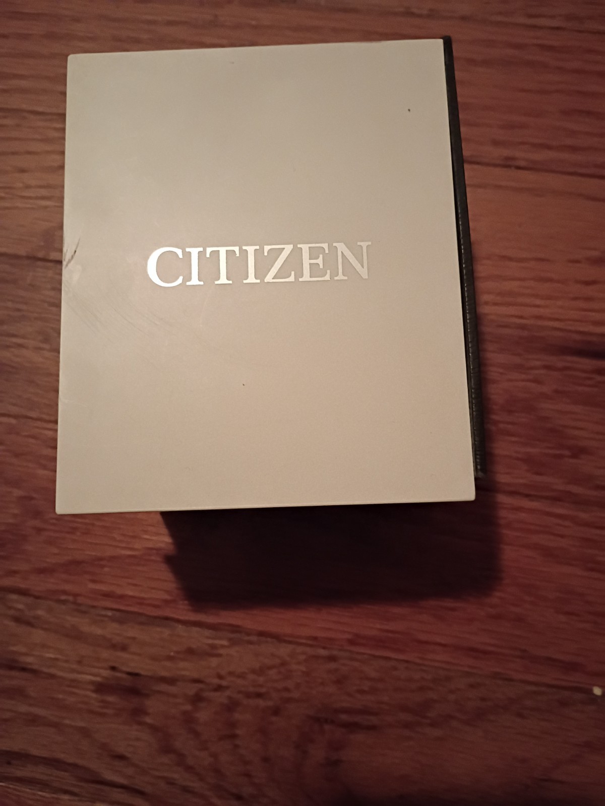 Citizen Eco-Drive Rose Gold Tone Bracelet White Roman Dial Crystal Bezel Box