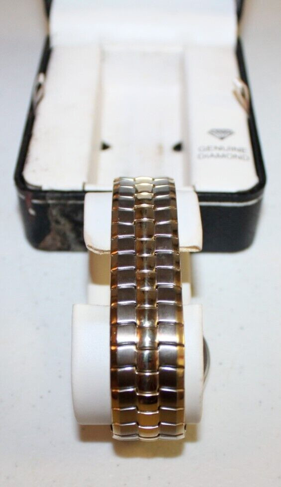 Ladies Embassy Diamond Accent Stretch Bracelet Watch GEM11DD09