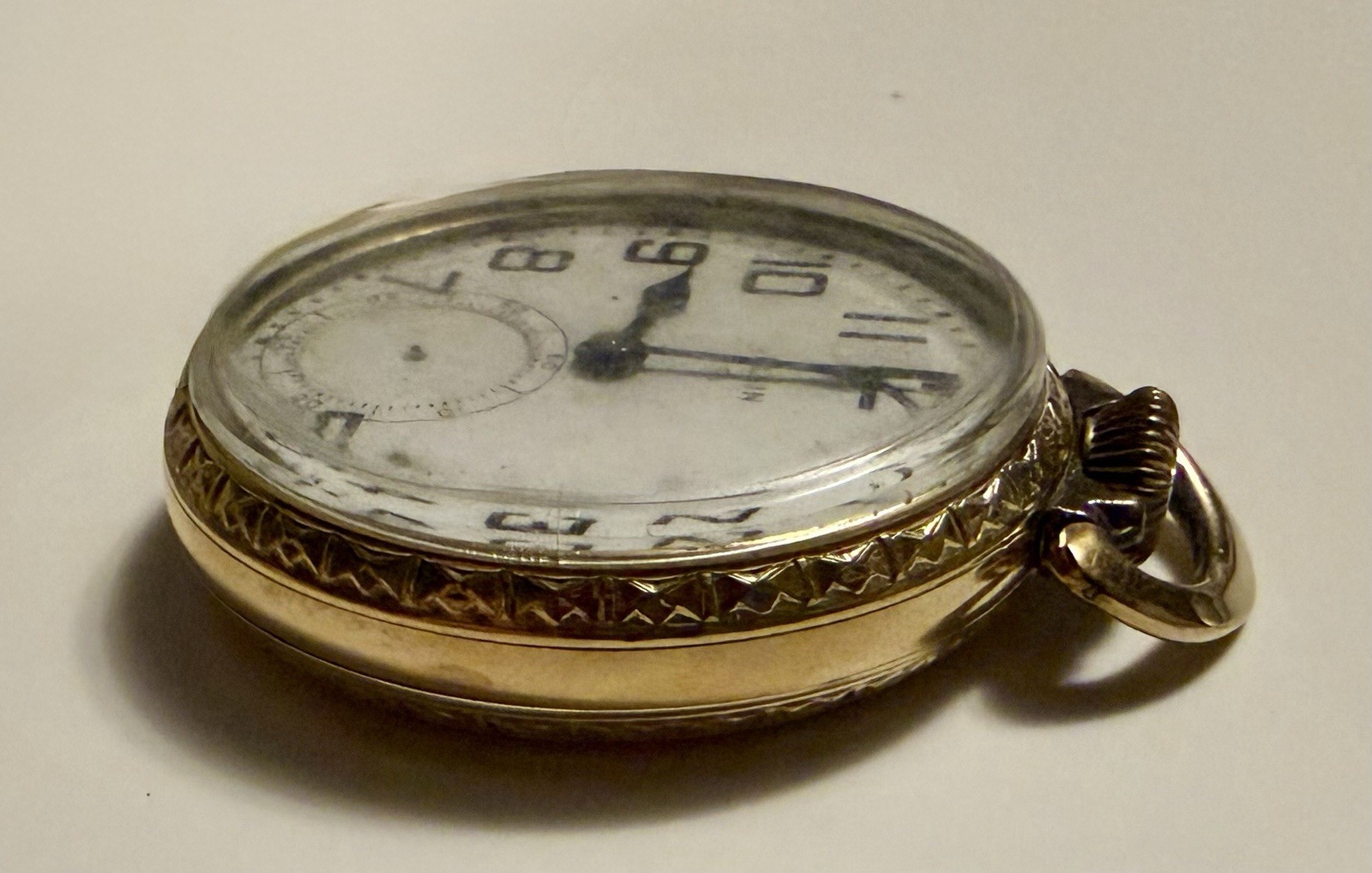 Antique Elgin Grade 573 Pocket Watch 17J 5 Adj 10K GF Runs + Video