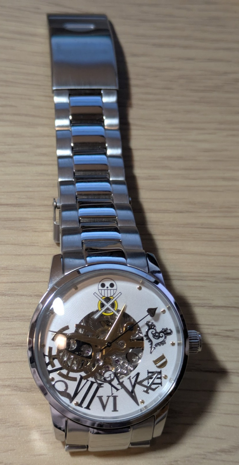 ONE PIECE Trafalgar Law Automatic Skeleton Watch 2500 Limited Unused W/Box