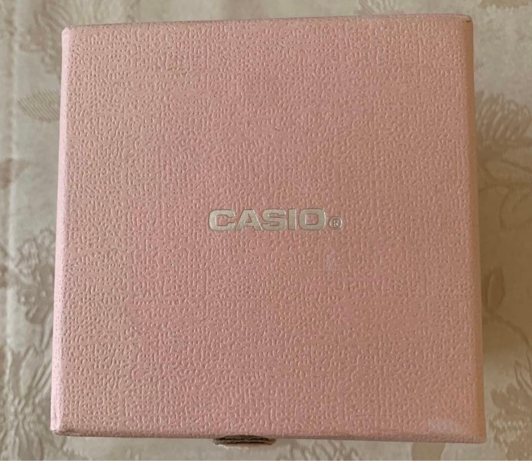 CASIO Wave Ceptor Solar Radio Watch Pink Leather Band Day Display – 8.5in
