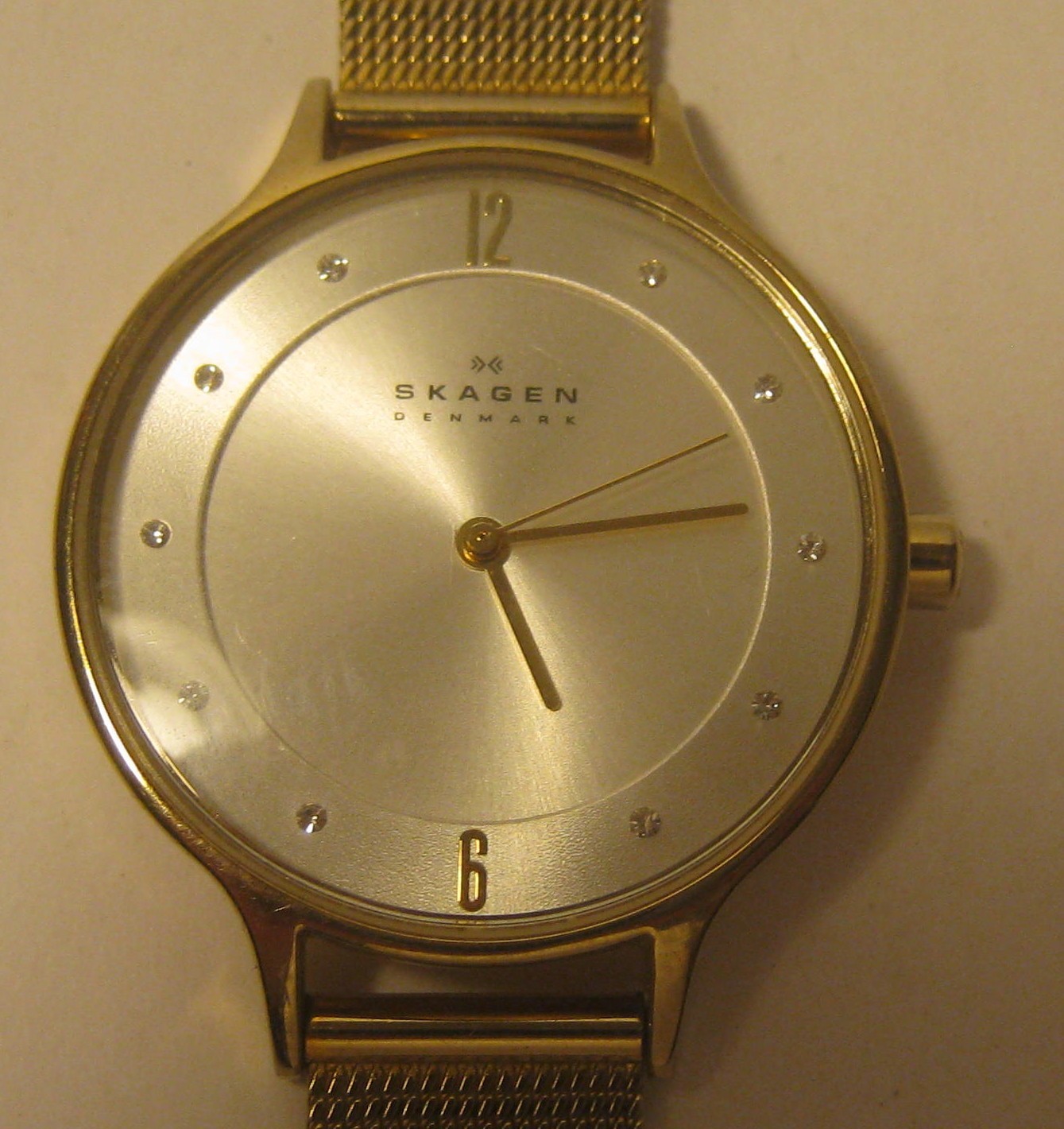 Classic SKAGEN Denmark ALL Stainless Steel Watch ANITA SKW 2150 NEW BATTERY