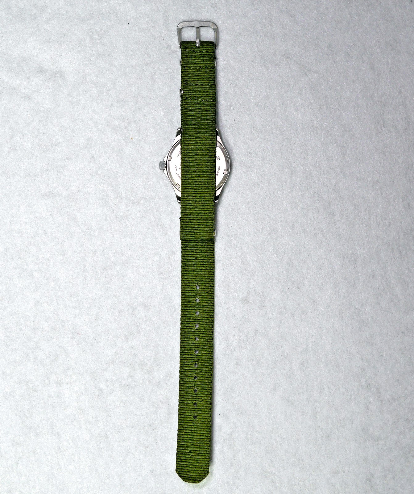 SEIKO ALBA 7N43-0AE0 Titanium Full Luminous DayDate Men’s Field Watch 2012 Japan