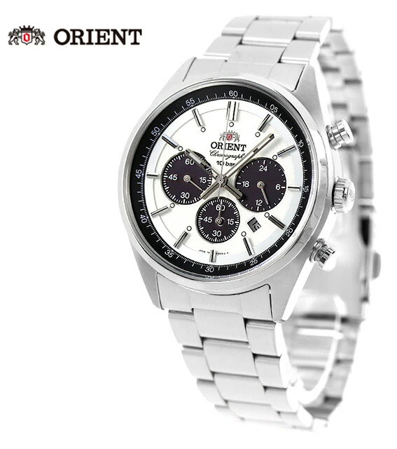 [☆New] ORIENT WV0041TX PANDA Neo70’s White Dial Sport Solar Chronograph watch