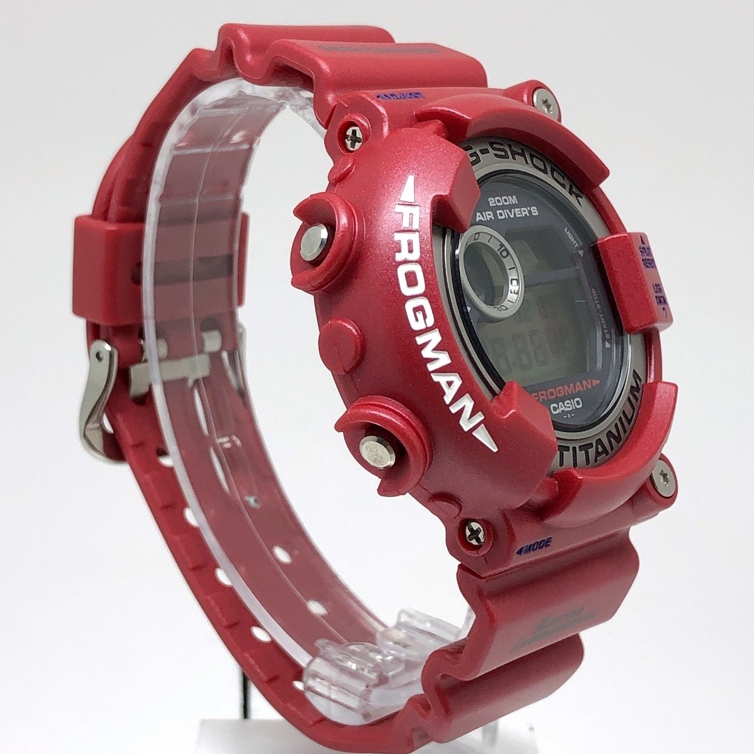 G SHOCK DW 8201GF 4 FROGMAN Frogman Metallic Red Pearl Coating Red Frog Diving F
