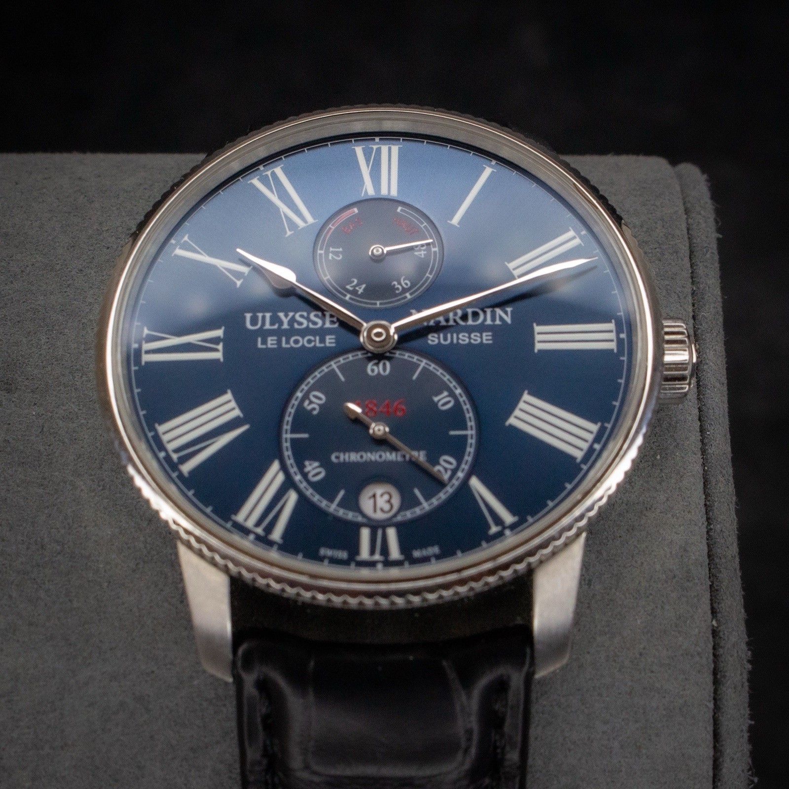 Ulysse Nardin Marine Chronometer Torpilleur 45mm Blue Dial 1183-310/43