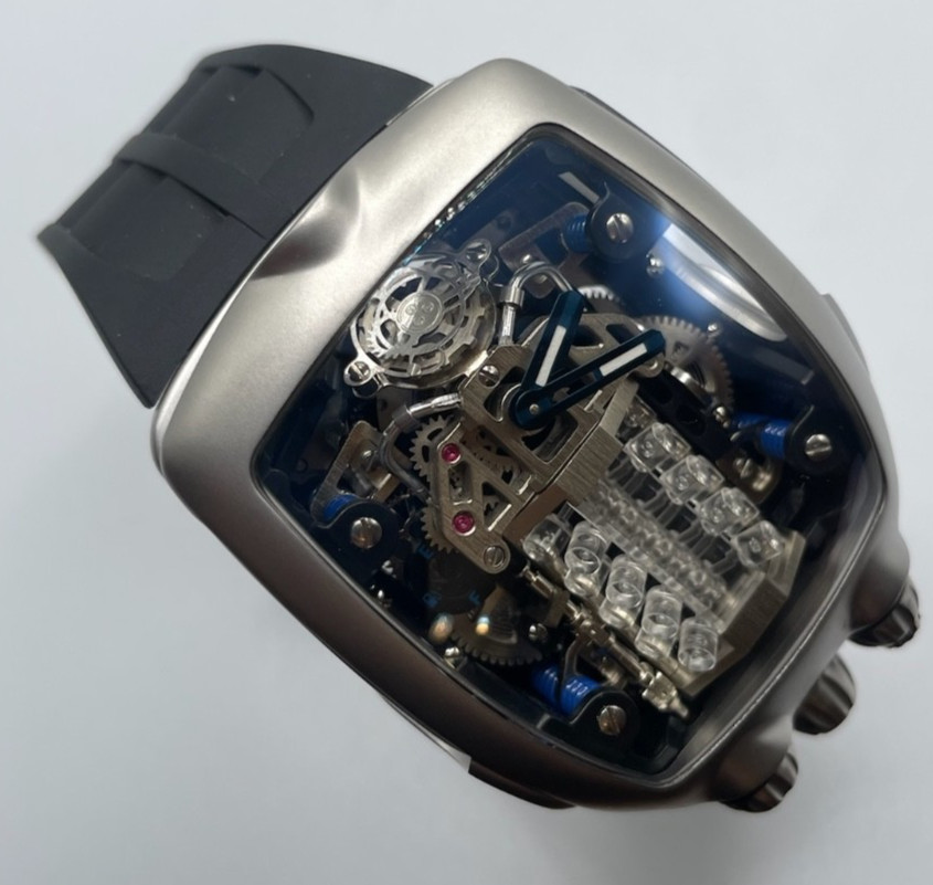 Montres Prestige Invicta Auto Engine Men’s Watch W/ Skeleton Dial 44mm MPW-0153