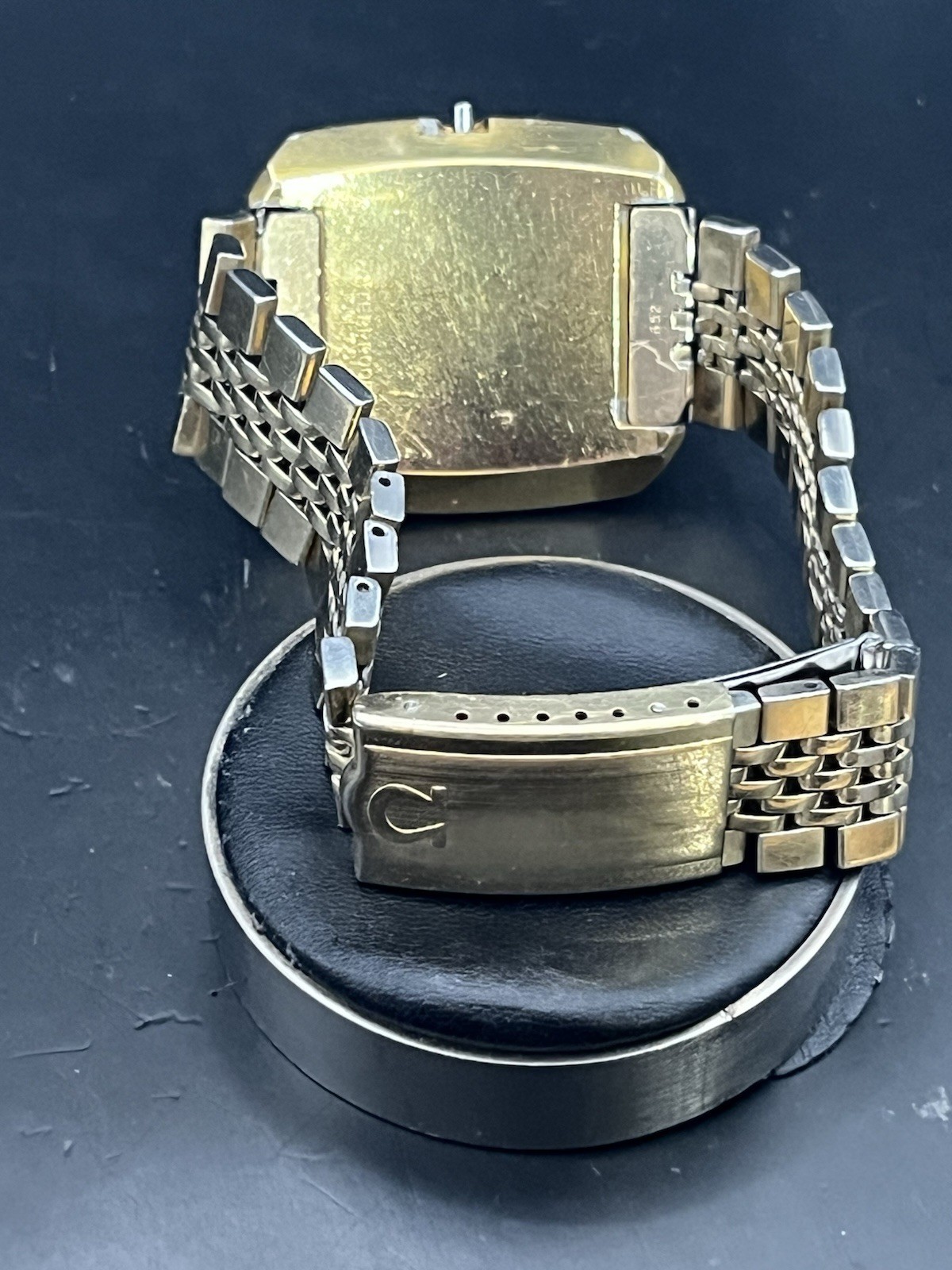 Vintage Omega De Ville, Automatic, w/ Date, Original Rice-Bead Bracelet ~ 1970