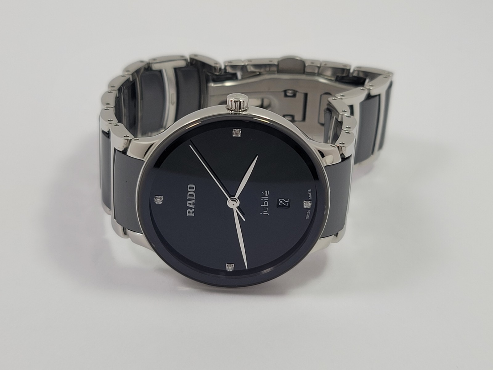 Rado Centrix Quartz Diamond Two Tone Ceramic Stainless Men’s Watch R30021712