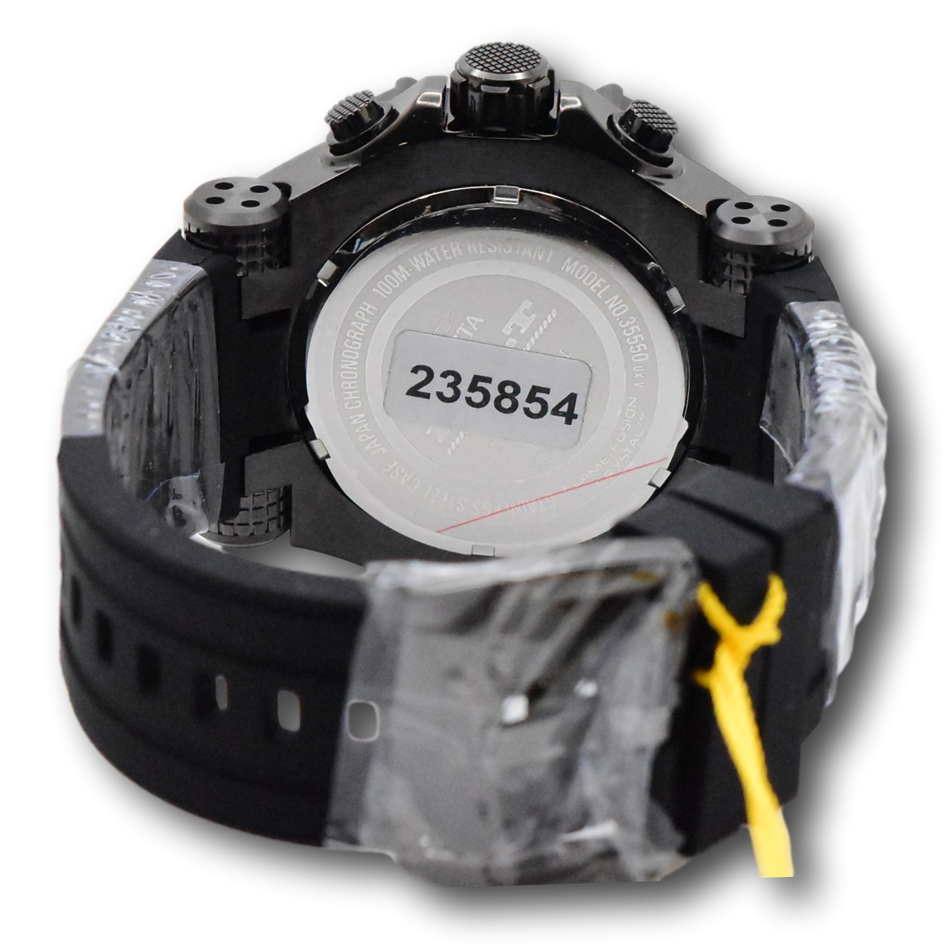 Invicta Bolt Cable Surge Men’s 52mm Triple Black Stealth Chronograph Watch 35550