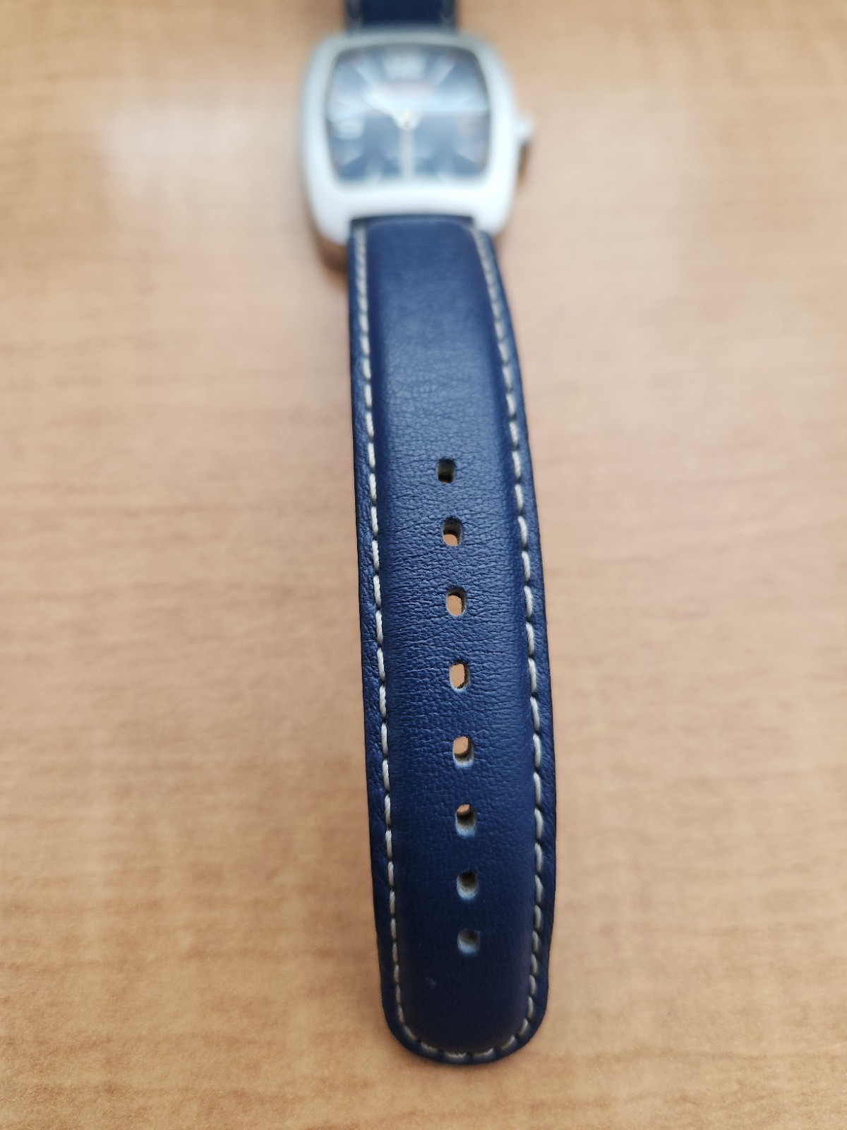 Vintage 1990s COLT MAN STUDIO WATCH- Rare Blue Dial Matte Aluminum Case – New