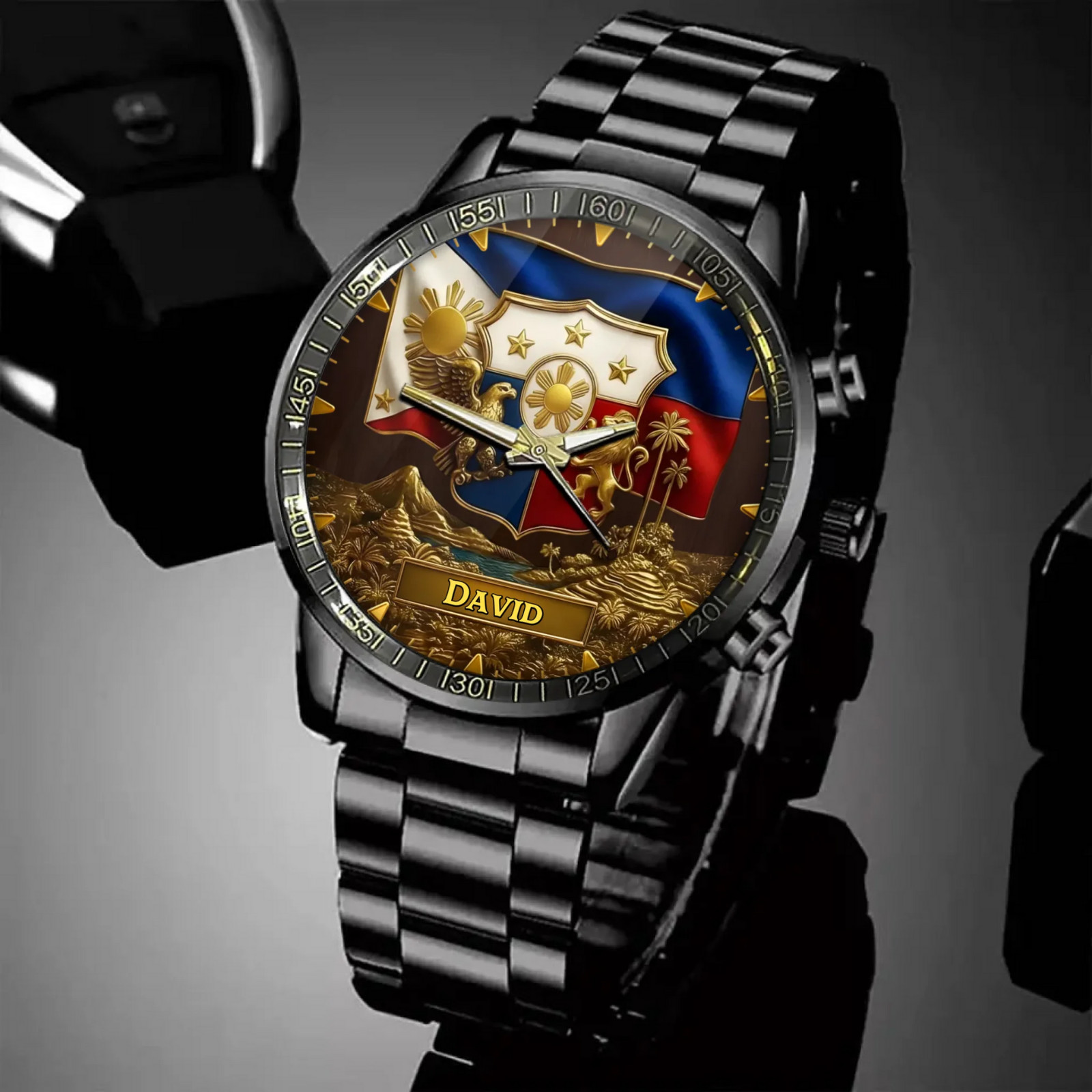 Personalized Proud Philippines Watch – Scenic & Emblem-Inspired Style with Custo