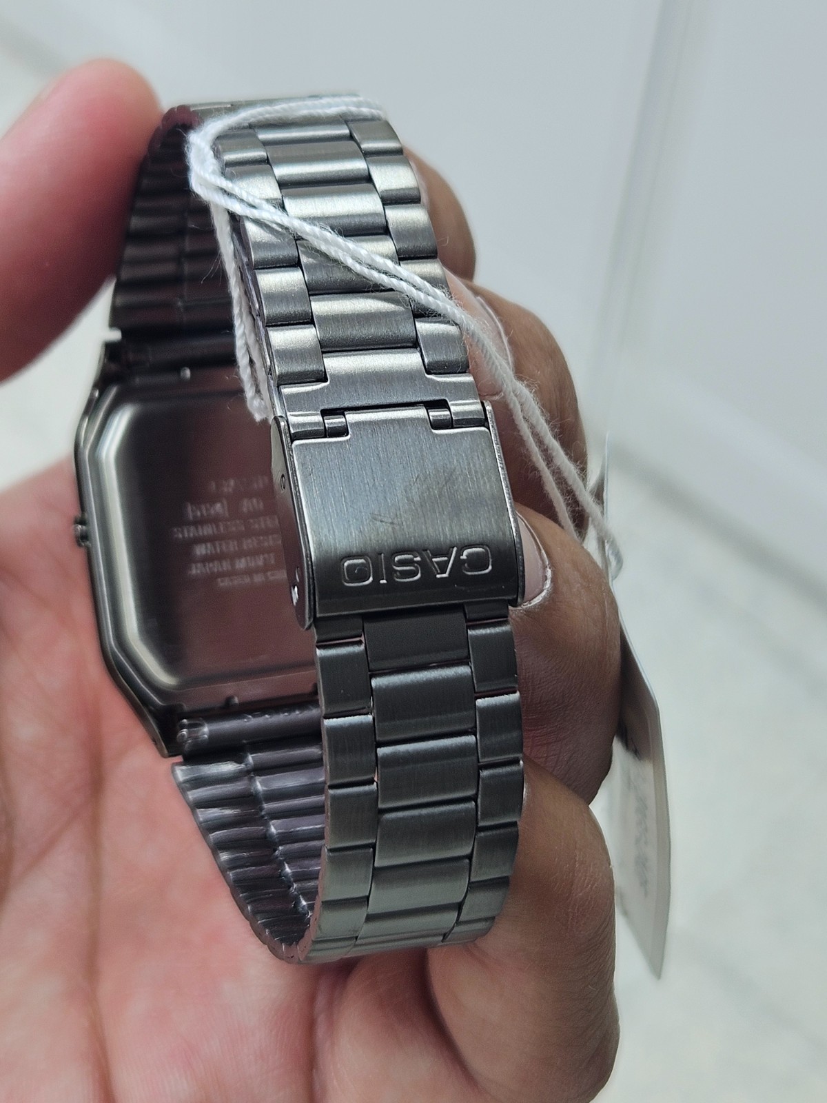 Casio AQ-230GG-2ADF Blue Dial Vintage Digital Analog Watch Gunmetal Stainless St