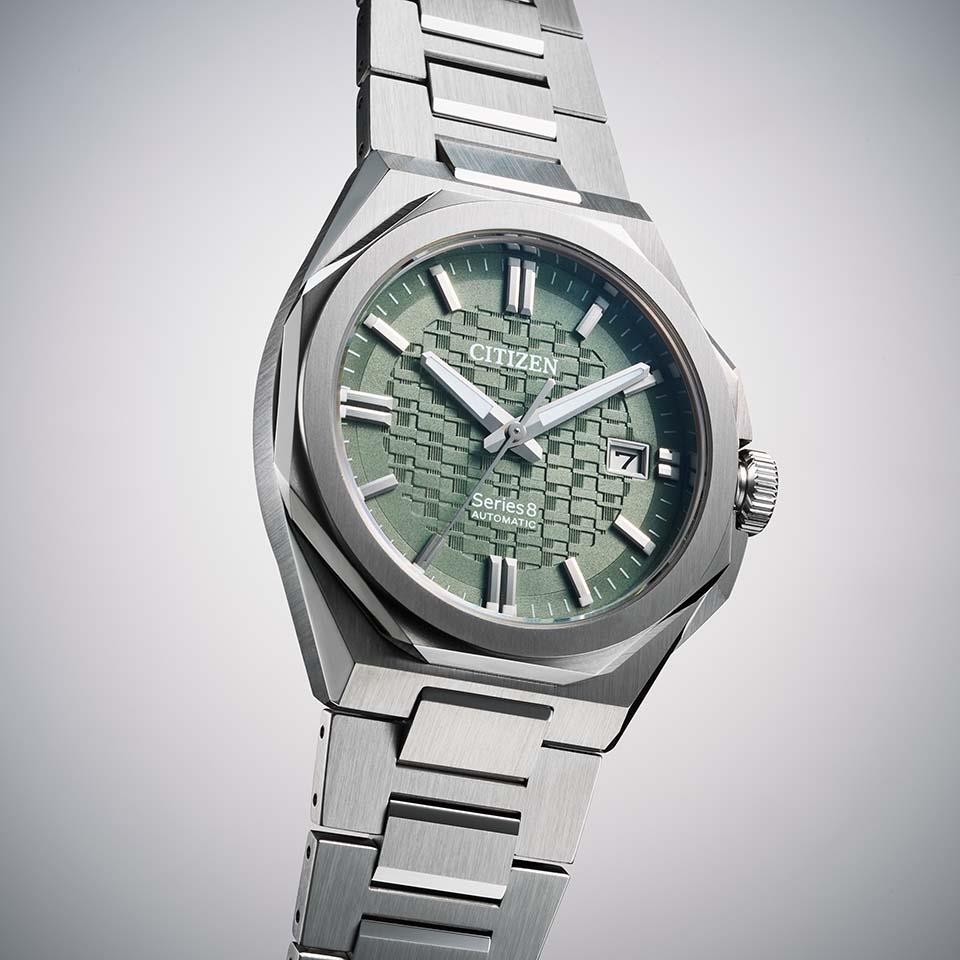 Citizen Series 8 NB6080-51W Automatic Green Dial 39.3mm Watch