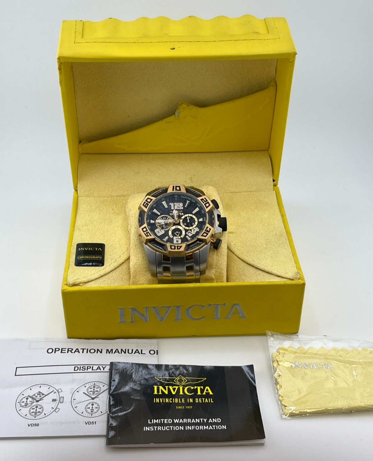 Invicta Pro Diver SCUBA Men’s Watch – 50mm, Steel, Gold (25856)