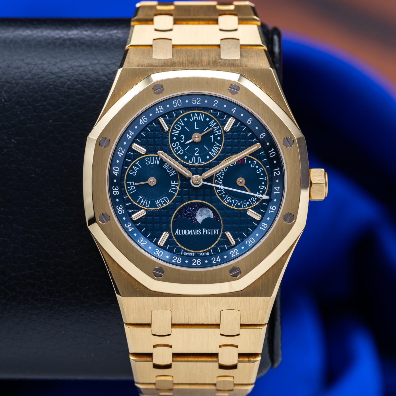 AUDEMARS PIGUET Royal Oak Perpetual Calendar Blue Dial 26574BA.OO.1220BA.01