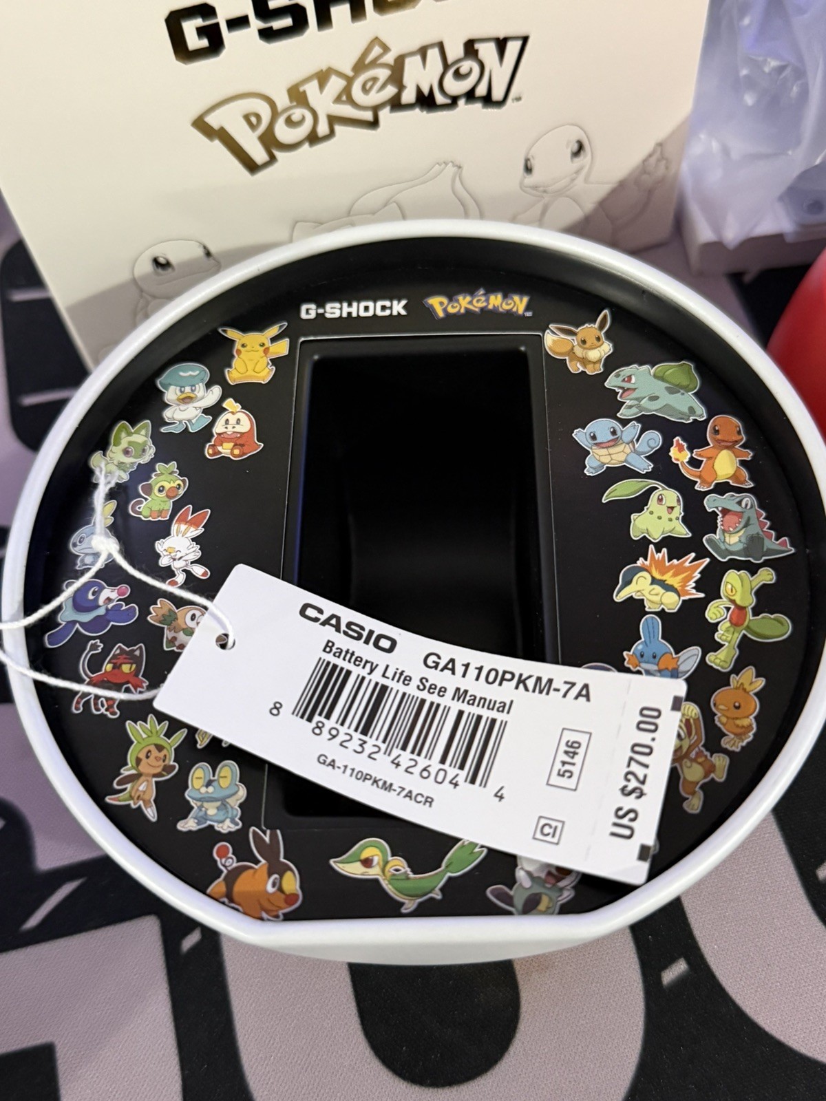 Casio G-SHOCK x Pokémon GA-110 Exclusive Limited Edition Watch Complete w/ Box