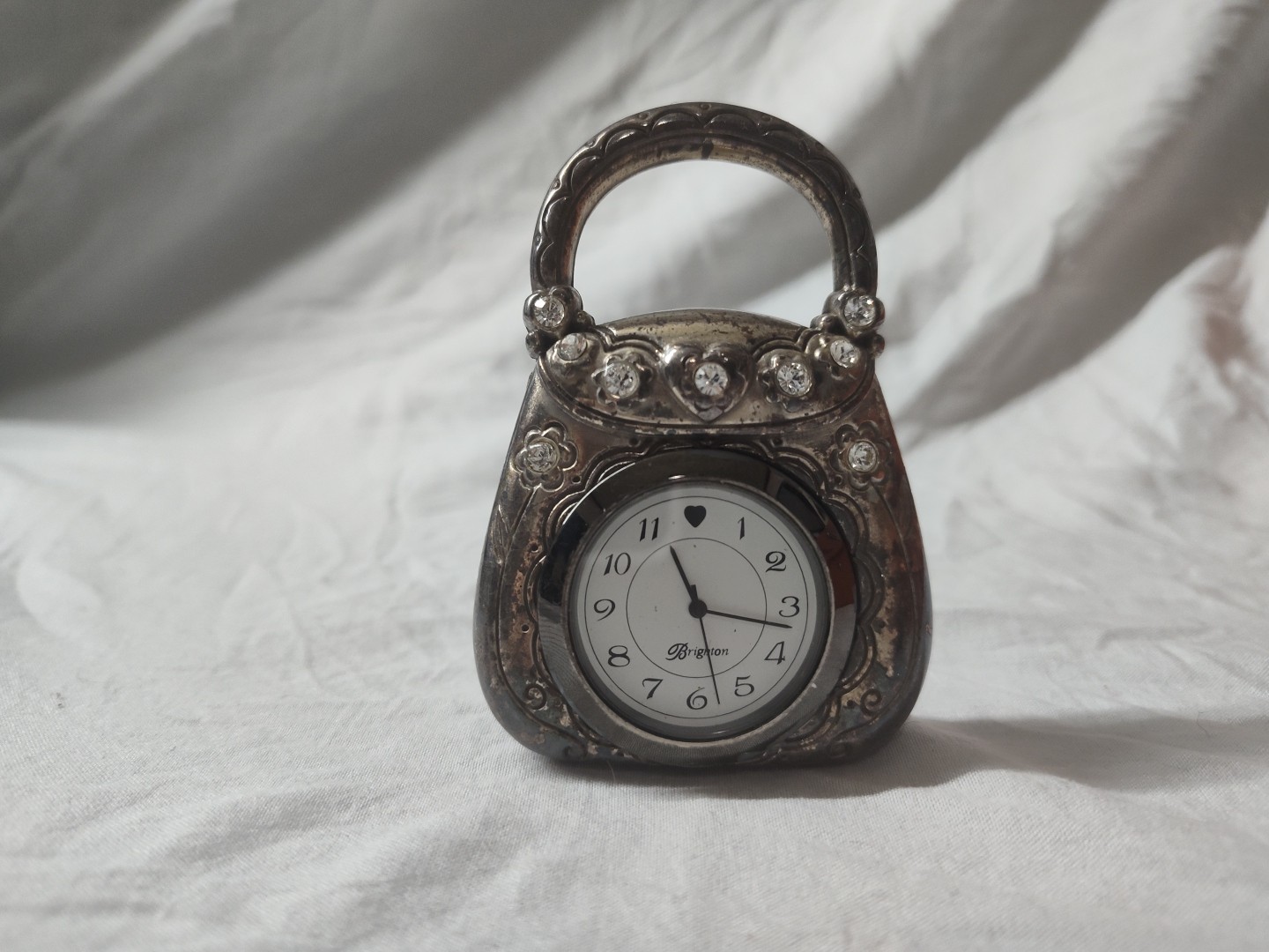 Brighton Women Desk Purse Watch Flowers & Jewels