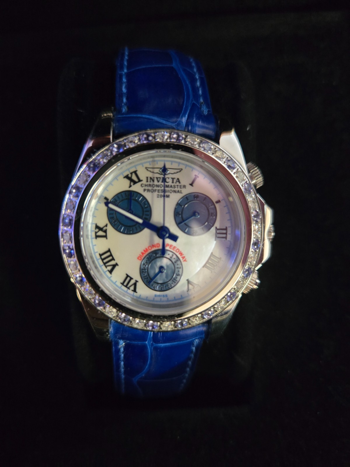 Invicta Womens Diamond Speedway Sapphire 2088
