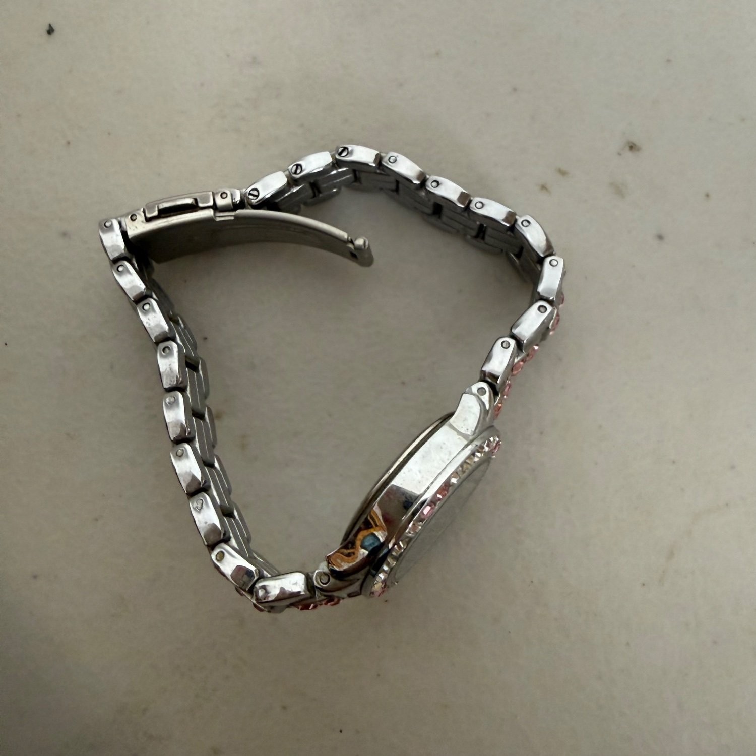 Armitron Now Wristwatch Silver Stainless Steel Deployment Clasp