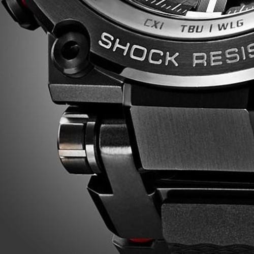 Casio G-Shock MTG-B1000B-1AJF MT-G Black IP Bluetooth Solar Red Accent Brand New