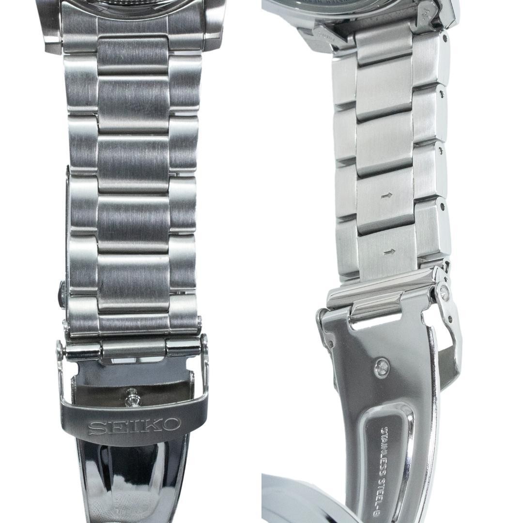 Seiko 5 Wristwatch Mechanical Automatic Men’s Black Transparent Back Diver’s
