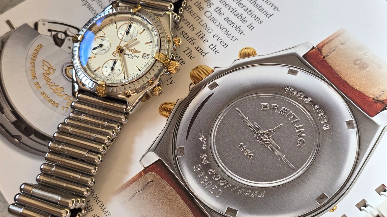 Limited Edition Breitling Chronomat, Rouleaux Bracelet – Serviced, Full Set!