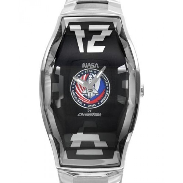 Chronotech NASA CT.6281L-12M silver stainless-steel band watch NEW
