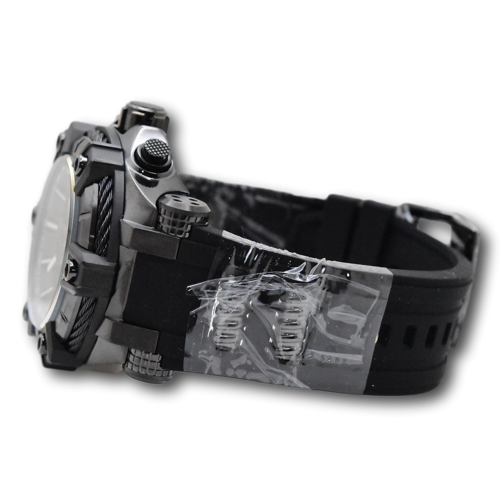 Invicta Bolt Cable Surge Men’s 52mm Triple Black Stealth Chronograph Watch 35550