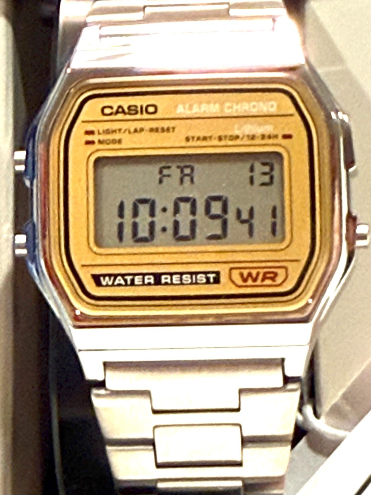 Vintage Casio Digital Wrist Watch A158WEA 9KC LED LCD Display