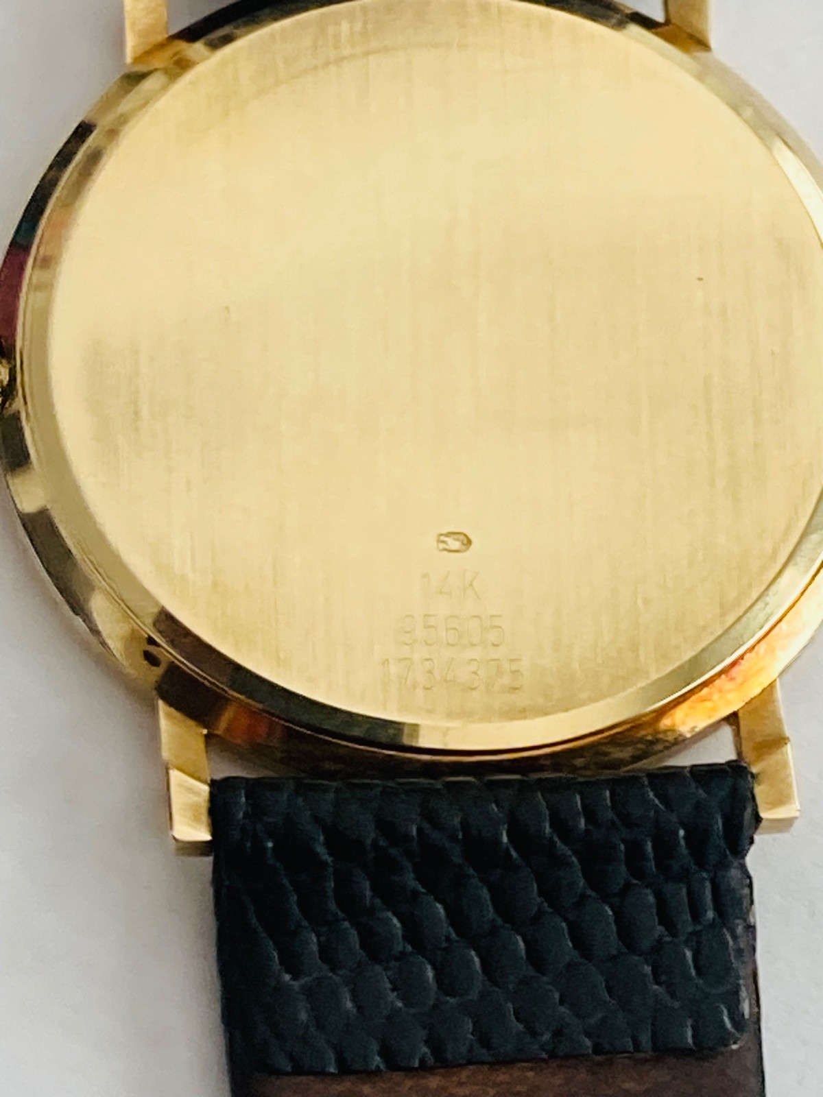 Baume & Mercier 14K Solid Gold Dress Men’s Quartz Watch W/Box – REF. 95605