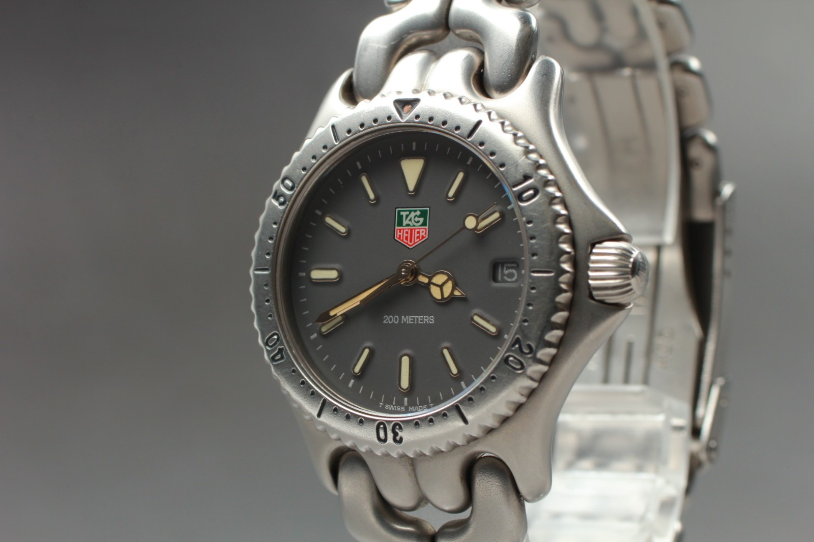 【EXC+++++】 Tag Heuer S99.213M Gray Dial Date 36mm Men’s Quartz Watch from JAPAN
