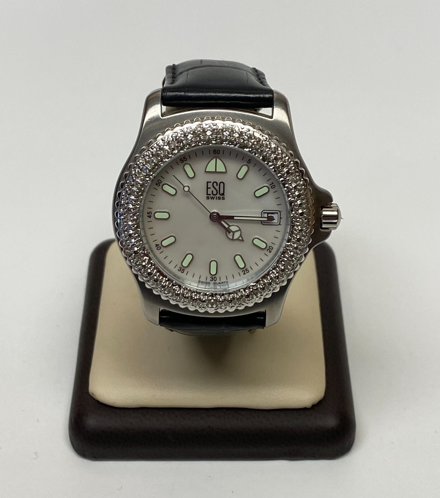 Watch ESQ SWISS E5210 Diamonds Bezel (12pc) New Battery