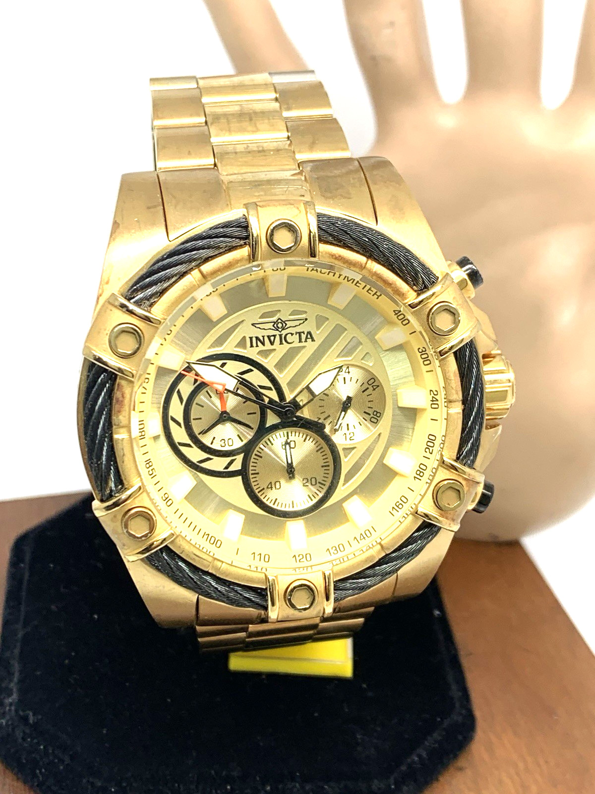 Invicta Men’s Watch 25515 Bolt Quartz Chronograph Diver Gold Tone Steel 52mm