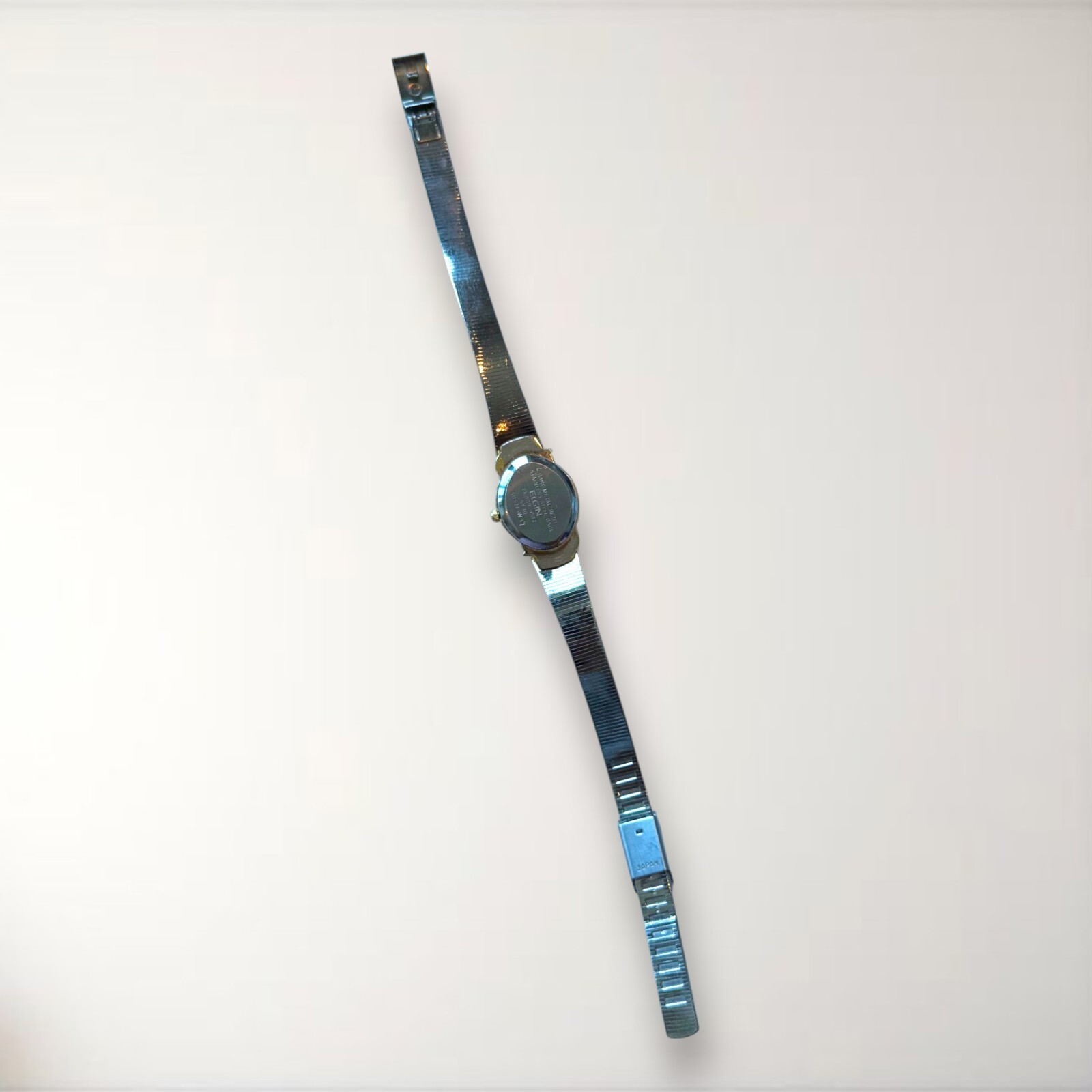 Vintage Elgin EK909-007 Gold/Silver Tone Oval Dial Quartz Women’s Watch