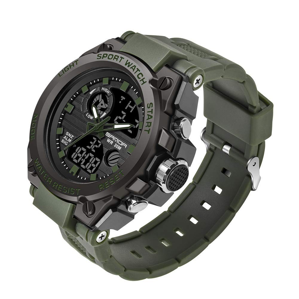 Men’s Watches Sports Outdoor Waterproof Military Watch Date Multi Function