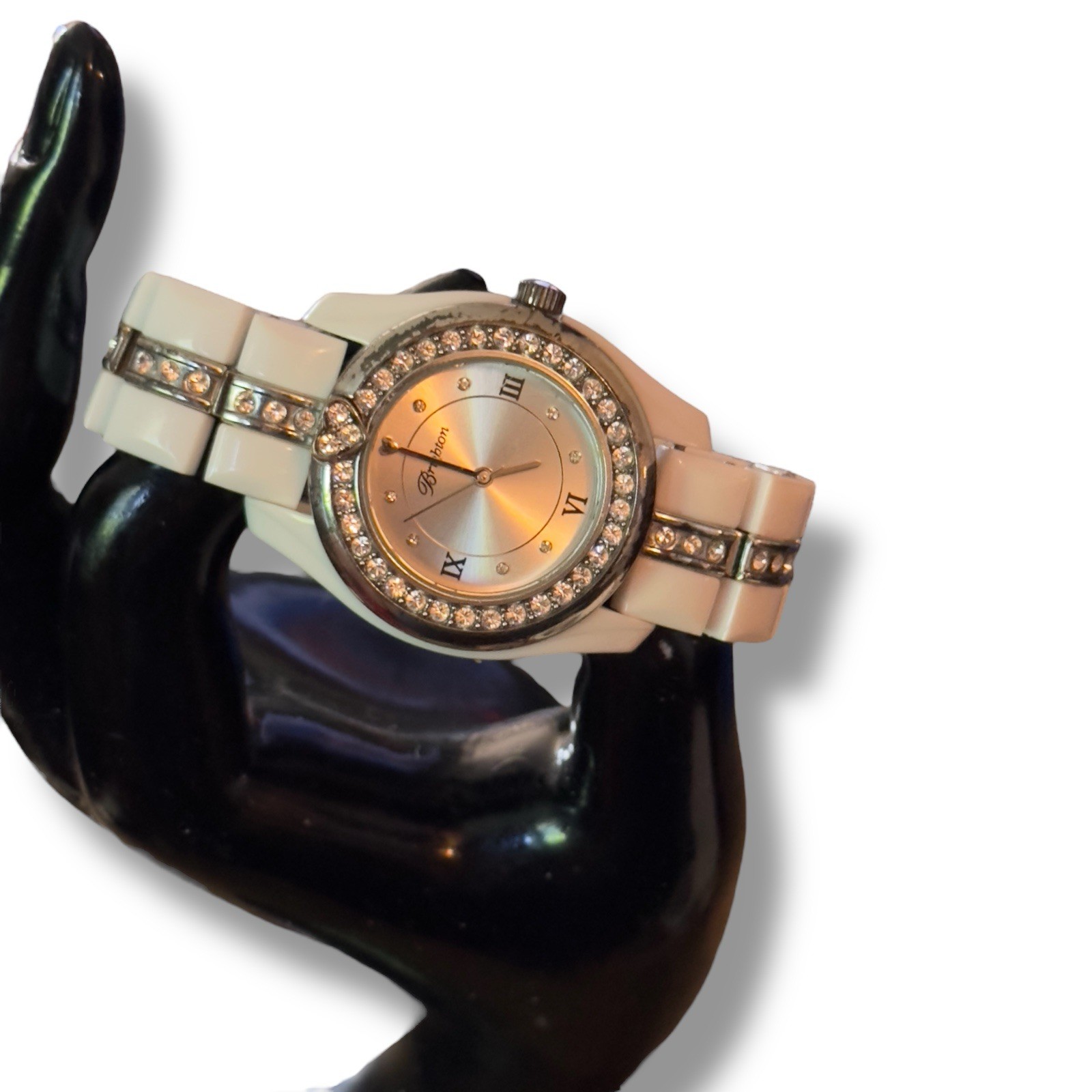 Brighton Dana Point white link watch