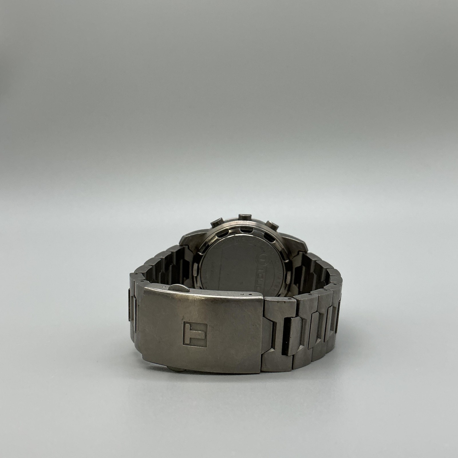 Tissot T-Touch Mens Watch 40mm Black Dial Titanium Bracelet New Battery 7.5″