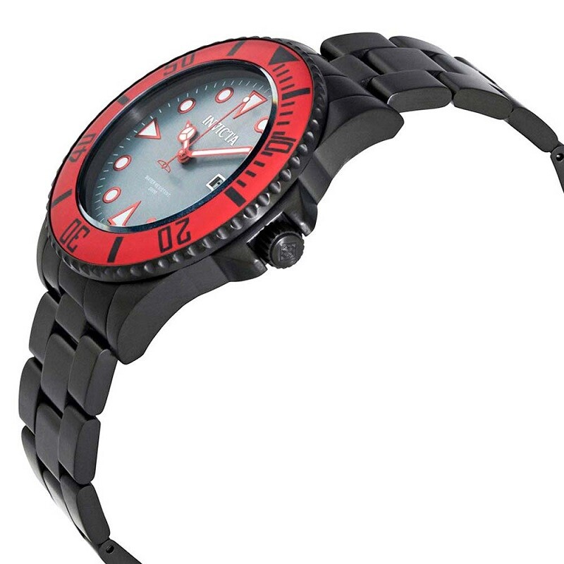 INVICTA PRO DIVER 90296 BLACK/RED/GREY MENS QUARTZ WATCH NEW IN BOX