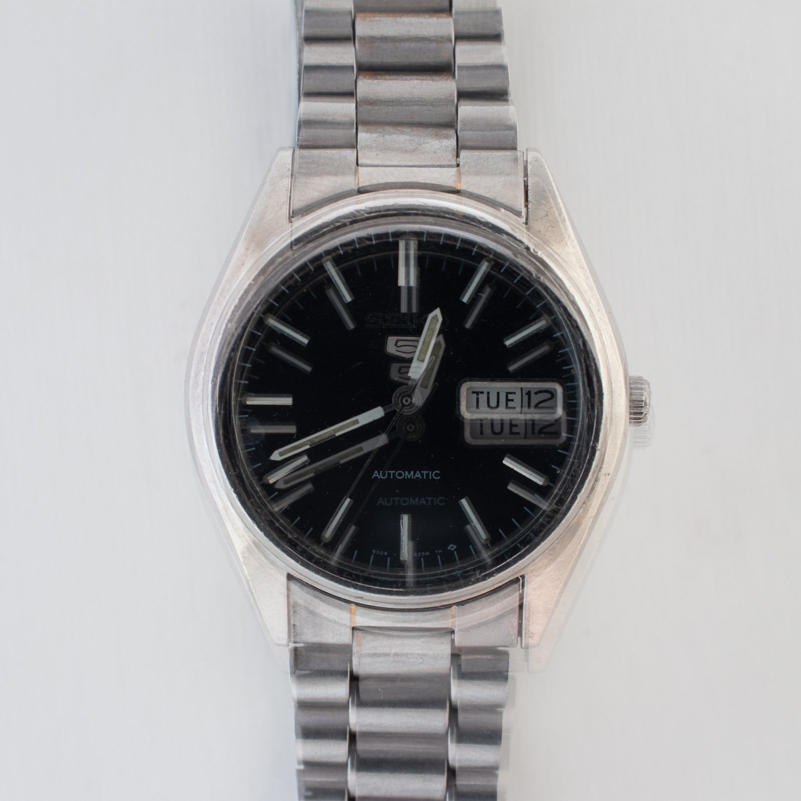 Vintage Seiko 5 Automatic Dark Blue Dial Silver Accents 6309-720B Men’s Watch
