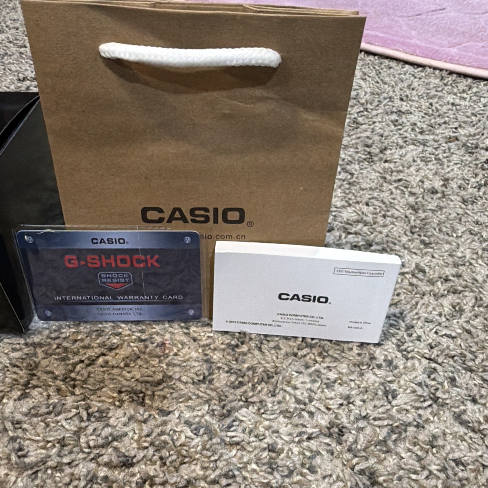 Casio G-Shock GA-2100 Custom Casioak Black And Grey With White Band. With Band